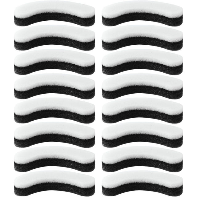 16pcs/set Pet Fountain Filters, Soft Sponge Arc-Shaped Cat Water Fountain Filter with 3 Filtration System Replacement Accessories for Clear Pet Water Dispenser