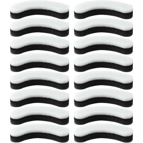16pcs/set Pet Fountain Filters, Soft Sponge Arc-Shaped Cat Water Fountain Filter with 3 Filtration System Replacement Accessories for Clear Pet Water Dispenser
