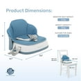 thumbnail image 4 of Dream On Me Cozy Pod Booster Seat with Removable Cover, Blue, 4 of 7
