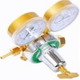 thumbnail image 3 of 2pcs Dual Welding Gas Regulators, Oxygen (CGA-540) and Acetylene (CGA-510) Combo Brass Gauges Two-piece Suit Compatible with Victor Harris Torch Cutting kits, 3 of 8