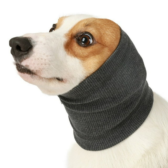 Orejeras antirruido para perros: de tela, doble capa; para aliviar la ansiedad, abrigo en invierno, elásticas y lavables; visitas al veterinario