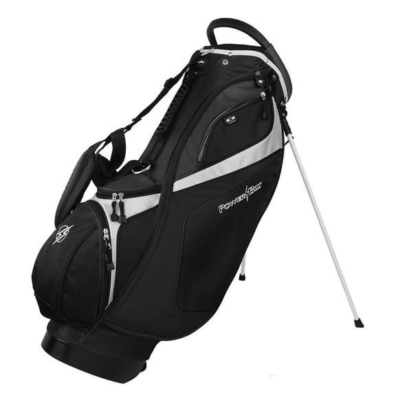PowerBilt Golf Dunes Lightweight Dual Strap Stand Bag, Black -