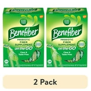 (2 pack) Benefiber On The Go Prebiotic Fiber Powder, Unflavored, 3.92 Oz, 28 Ct