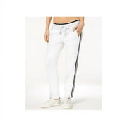 Calvin Klein Terry Striped Ankle Sweatpants White XS