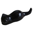 thumbnail image 4 of MasteelfCA 1 Pc Japanese Style Ceramic Chopsticks Holder Cat Design Chopsticks Stand Chopstick Rack Home Kitchen Art Craft - 9x3x2cm (Black), 4 of 7