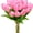Pink, variant on MAMOWEAR 12pcs Artificial Tulip Silk Flowers Mini Tulip Real Touch Fake Flowers Bouquet for Home Kitchen Wedding Decorations