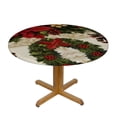 thumbnail image 3 of HAOXIT Dandelion Tablecloth Watercolor Botanical Plant Wind Vitality Life Round Table Cloth Protector Proof Table Cover 31-35, 3 of 8