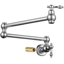 WOWOW Pot Filler Faucet Chrome Wall Mount Folding Kitchen Faucet