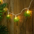 thumbnail image 4 of Northlight Tropical Palm Tree Indoor Outdoor Patio Light Set -  7' White Wire - 10ct, 4 of 7