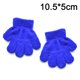 thumbnail image 2 of Guantes de cinco dedos monocromáticos cálidos de invierno para niños., 2 of 5