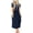 Navy Blue, variant on Viworld Women's Summer Casual Short Sleeve Dresses Empire Waist Dress with Pockets