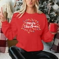 thumbnail image 3 of Christmas Sweatshirt for Women Winter Pullover Christmas Tree Snowflake Graphic Tops, 3 of 7