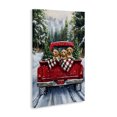 thumbnail image 2 of Stupell Industries Farmhouse Golden Pups Christmas Truck Canvas Art, 30 x 45, by Petals Prints Design, 2 of 8