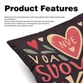 thumbnail image 2 of Font Set with Unique CoversPatterns - 2 Pack Decorative Pillows for Bed - Includes Pillow Inserts - Available in 16x16, 18x18, 20x20 Inches for Any Occasion, 2 of 6
