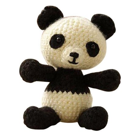 DIY Crafts Crochet for Adults Cartoon Animal Panda Doll Knitting Making