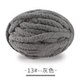 thumbnail image 1 of Xiao Hua 1 paquete de hilo de terciopelo de chenilla para tejer, grueso y cálido, para tejer a ganchillo, para manualidades, bolsos, suéteres, muñecas, 250 g, gris, 1 of 4
