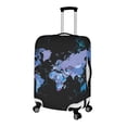 thumbnail image 2 of HELLHERO Black Map Continental Anti-scuff Travel Baggage Cover for Kids, All Size Easy Washing Anti Scuff Travel Luggage Cover, 2 of 5