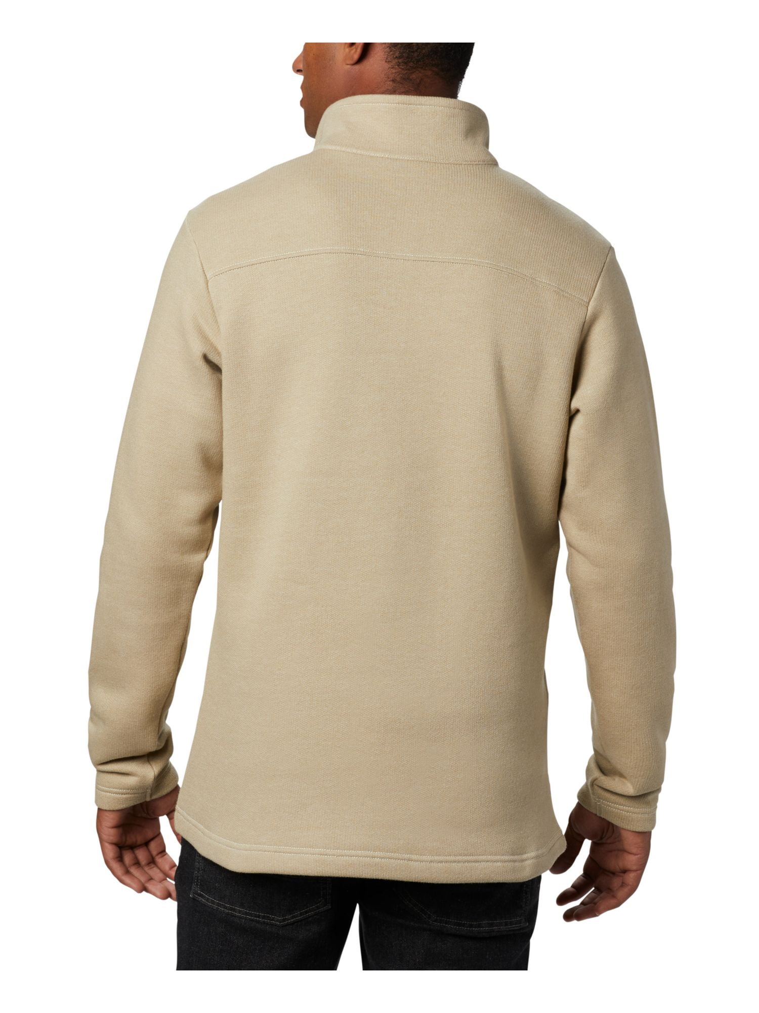 Columbia Great Hart Mountain III Demi-fermeture éclair pour homme Bleu marine chiné Taille S, Bleu marine chiné, Petit