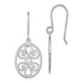thumbnail image 1 of 925 Sterling Silver Filigree Oval Drop Dangle Earrings, 1 of 6