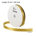 thumbnail image 2 of Unique Bargains 0.79' x 100 Yards Double Face Decorate Crafts Roll Satin Ribbon Gold, 2 of 5