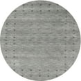 thumbnail image 1 of Ahgly Company Machine Washable Indoor Round Contemporary Dark Goldray Area Rugs, 5' Round, 1 of 7