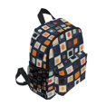 thumbnail image 2 of FORMRS School Backpack with Front Zippered Pocket 12" Student Travel Daypack, Blue Circle Mosaic, 2 of 6
