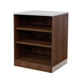 thumbnail image 5 of Esquire 39"H Three Shelf Bookcase Mahogany Laminate/Silver Laminate Kickplate, Adjustable Shelves Bookcase for Office Storage and Display Style, 5 of 5