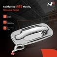 thumbnail image 3 of A-Premium - Rear Driver Side Chrome Exterior Door Handle - Compatible with Chevy Silverado 1500 2500 3500, Tahoe, Avalanche, Suburban & GMC Sierra, Yukon & Cadillac Escalade - 2000-2007, 3 of 8