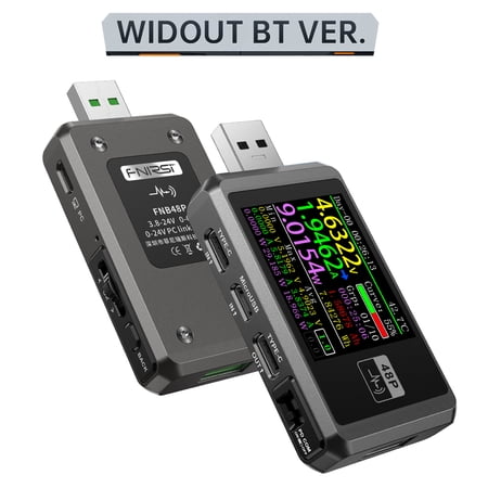 Voltage detector,Cable Internal Resistance Fnb48p Display Tester Tool Tester Voltmeter Ammeter Wire Battery Cable Ammeter Usb Type-c Battery Cable Internal Havou Dsfen Multicolor BT version