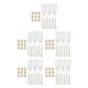 thumbnail image 1 of Matsuzay Faux Fabric Gnome Beard Costume Nose Pairs 3 Gnome Braids for Decor White Type2 NO2, 1 of 1