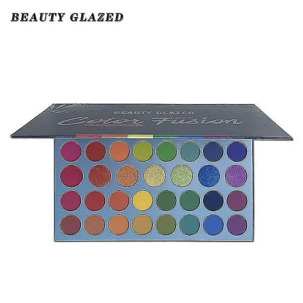 Paleta de sombras de ojos HUOGUO, 39 colores, neón perlado mate