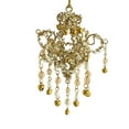 thumbnail image 4 of Creative Co-Op Handmade Metal, Glass and Acrylic Beaded Chandelier Ornament, Gold Finish, 4 of 5