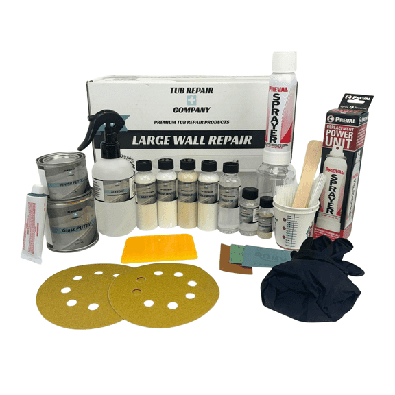 Tub Repair Kit with Color Match, Strong Fiberglass Repair kit, Repairs Non-weightbearing Surfaces in Bathtub