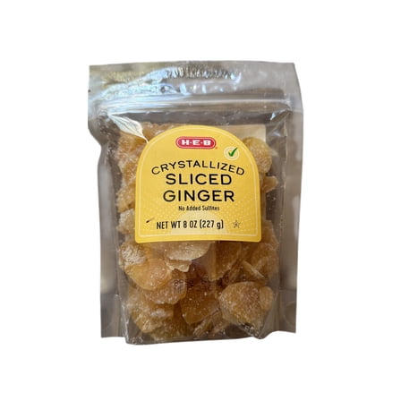 H-E-B Dried Crystallized Sliced Ginger, 8 oz
