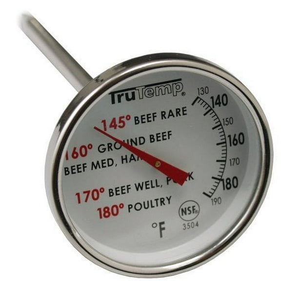 Taylor Meat Dial Thermometer 3504 - Analog Food Thermometer - Single Piece
