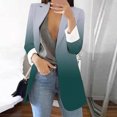 thumbnail image 2 of Gubotare Womens Blazers for Work Professional Women's Long Ruched Sleeve Lightweight Notch Lapel Office Blazer Jacket (Green,XXL), 2 of 5
