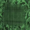 thumbnail image 1 of Ahgly Company Indoor Square Abstract Emerald Green Modern Area Rugs, 6' Square, 1 of 4