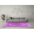 thumbnail image 3 of Ahgly Company Indoor Round Persian Purple Traditional Area Rugs, 8' Round, 3 of 4
