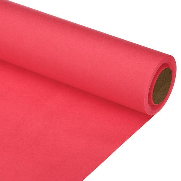 Papel de regalo PATIKIL, rollo de papel kraft rojo, 15 x 400 cm, 80 g/m²