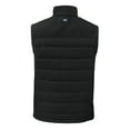 thumbnail image 3 of Men's Cutter & Buck Black LSU Tigers Evoke Hybrid Eco Softshell Recycled Full-Zip Vest, 3 of 3