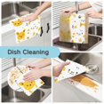 thumbnail image 2 of Hand Drawn Small Animals 6 Pack Kitchen Cleaning Cloths 11'' x 11'', Super Absorbent, Soft Double Layer Plush for Dish and Surface Cleaning, 2 of 9
