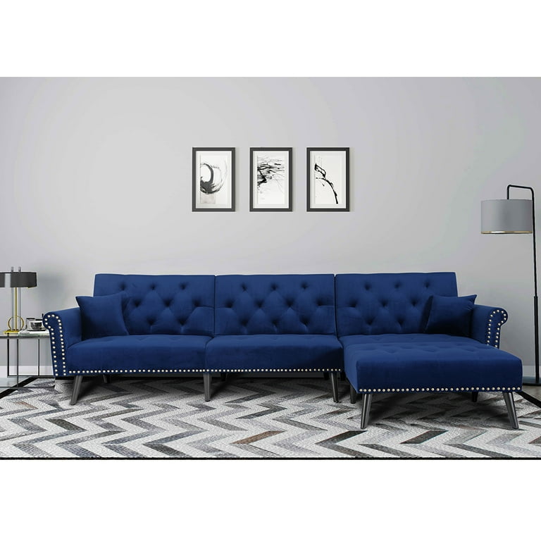 Microfiber mid 2024 century sofa