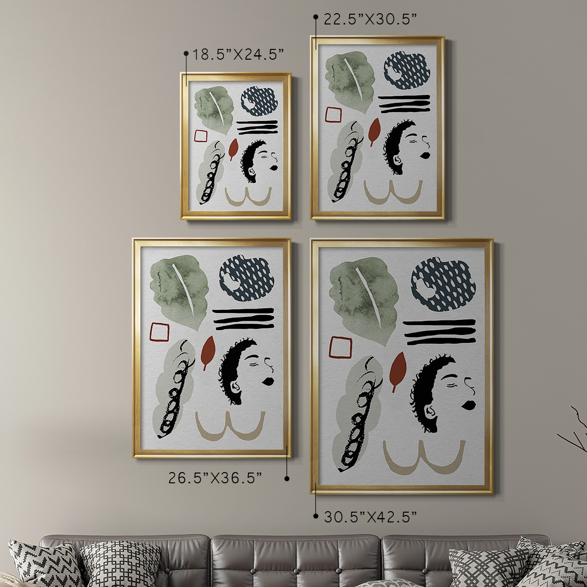 Collected Mindfulness III Premium Framed Print, in Gold, Black, or Silver - Ready to Hang