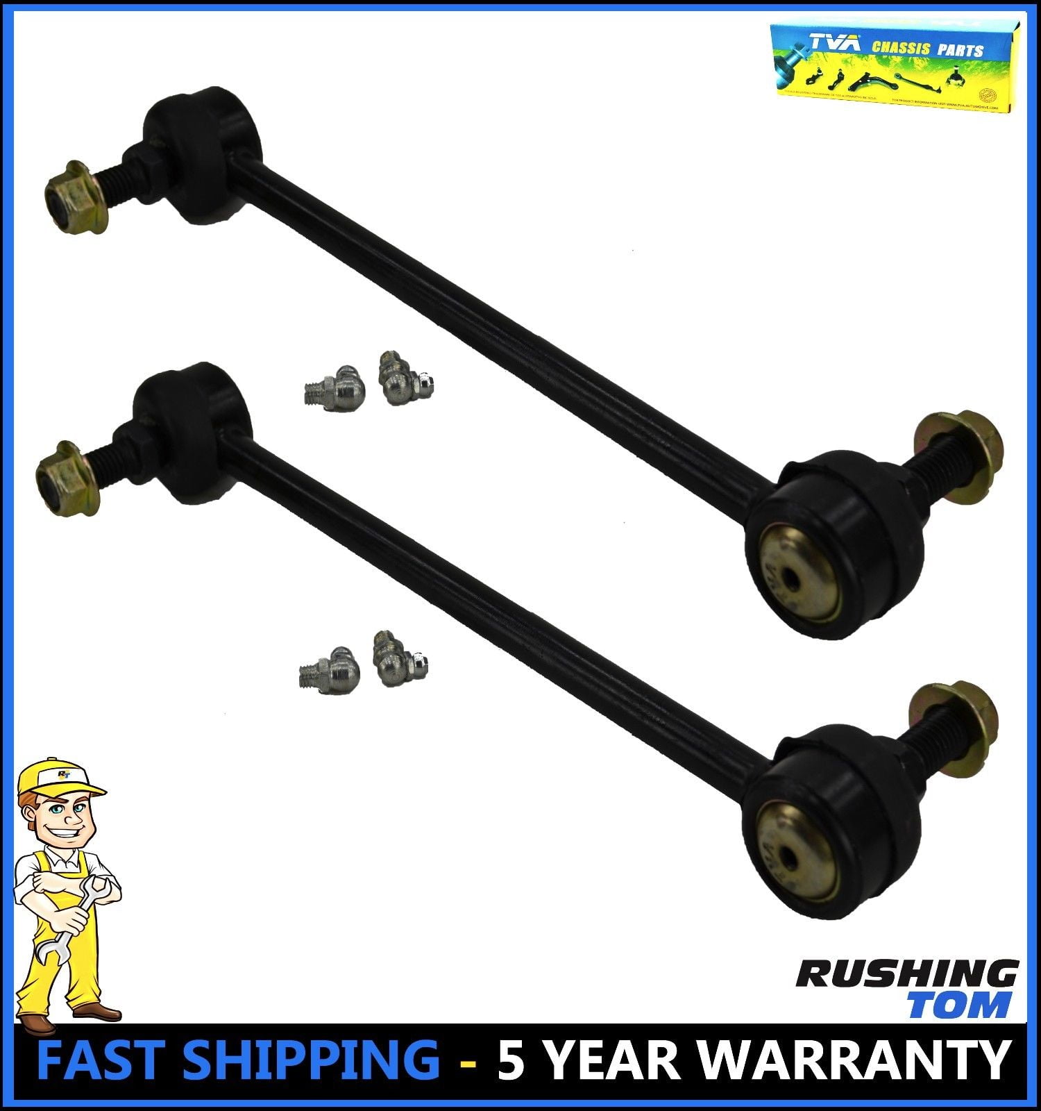 2 Front Sway Bar Link Kit for 20012010 2011 Toyota Highlander K90344