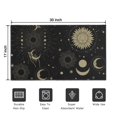 thumbnail image 5 of Black Gothic Sun Moon Star Pattern Door Rugs,Washable Non Slip Door Mats Indoor,Decorative Door Mats,Entry Mat Indoor for Entrance,Bedroom,Kitchen,Bathroom,17"x30", 5 of 6