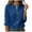 Blue, variant on vigerkar Womens Dressy Button Down Shirts Work Long Sleeve Blouses Casual Lapel Loose Fit Trendy Tops (Pink, L)