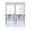 Navy Blue, variant on Half Window Curtain 36 Inches Long, Blue Teal Eucalyptus Leaves Window Treatment Curtain Drapes, Watercolor Weeping Botanical Small Tier Curtains for Bathroom Over Sink, 27.5"x36", 2 Panels