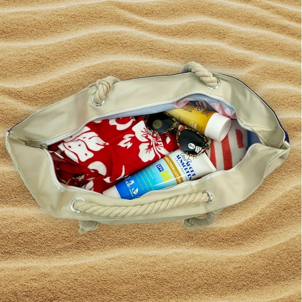 Walmart beach deals bag with zipper