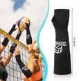 thumbnail image 2 of Yuarrent Mangas de antebrazo negras con orificio para el pulgar para voleibol, elásticas y transpirables. Ropa Deportiva, Zapatos, 2 of 6