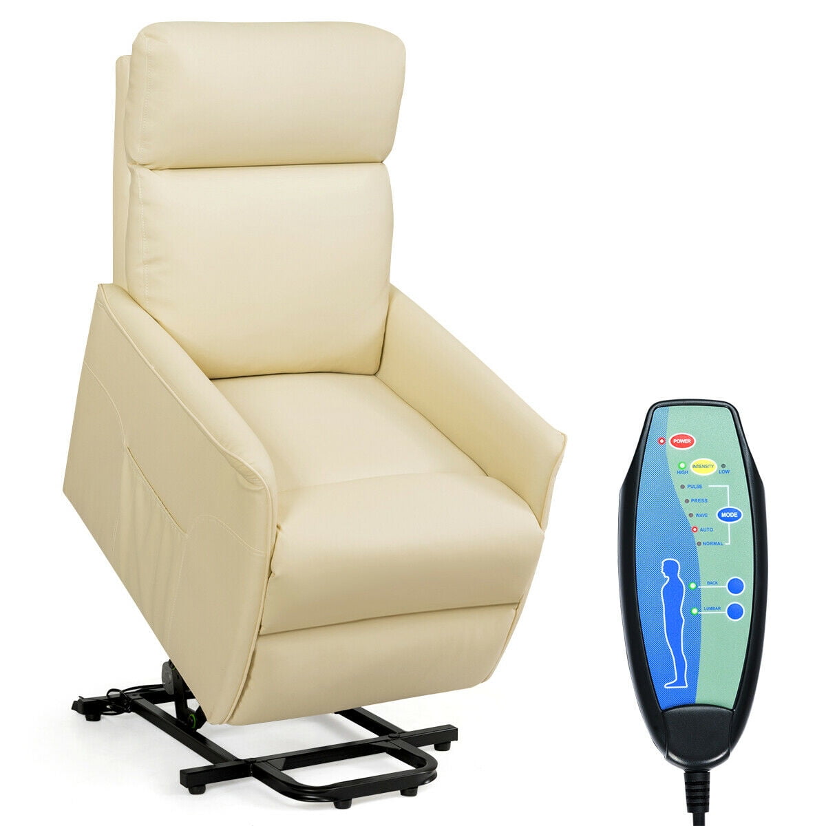 Electric Power Lift Massage Sofa Recliner Vibrating Chair w/Remote